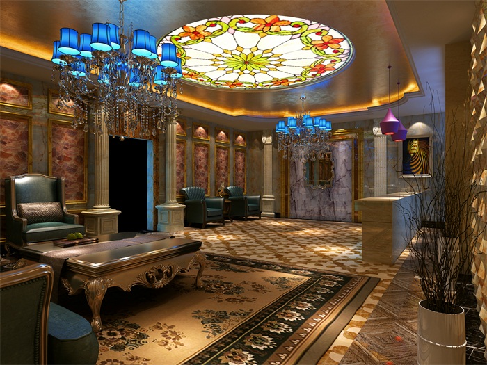 冰珀板石塑線條仿大理石（后現代）